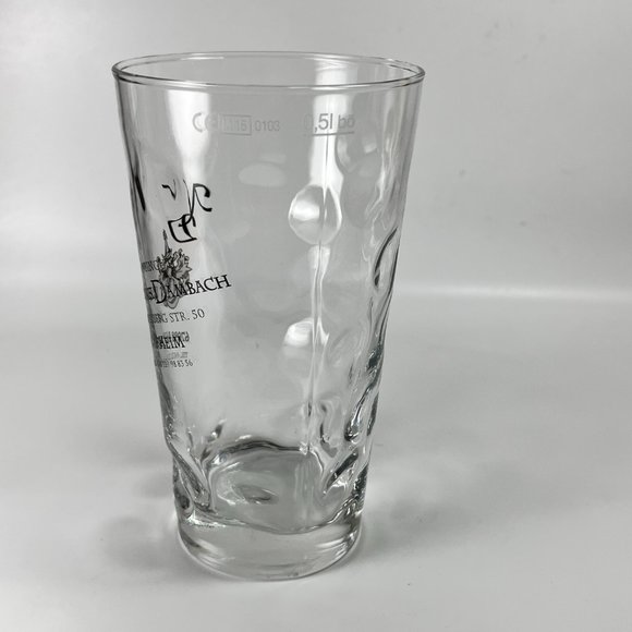Nickels Dambach German Weingut Glass Clear Souvenir 0.5 Liter Wine Tasting - Picture 2 of 10